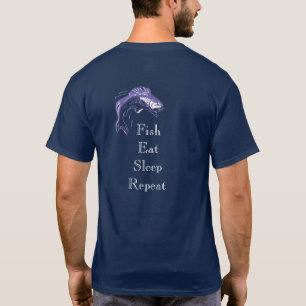 Fish Eat Sleep --- T-shirt  for fishing fans