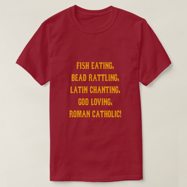 FISH EATING, BEAD RATTLING....... T-Shirt (Design Front)