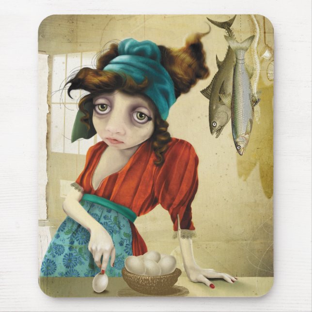 Fish&egg Mouse Mat (Front)