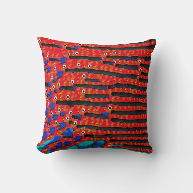 Fish Eye Abstract   Cushion (Front)