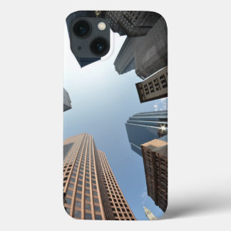 Fish-eye lens of building, Boston, US iPhone 13 Case