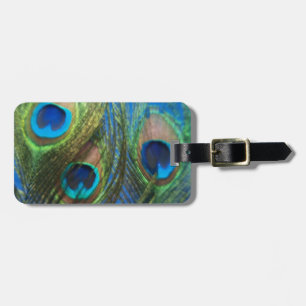 Fish Eye Peacock Still Life Luggage Tag