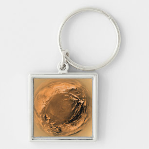 Fish-eye View of Titan's Surface Key Ring