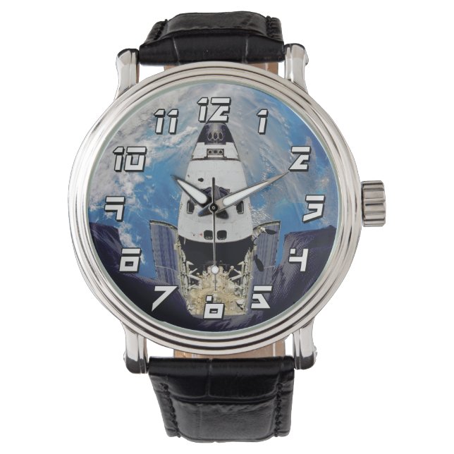 Fish Eye View Space Shuttle Atlantis Earth Orbit Watch (Front)