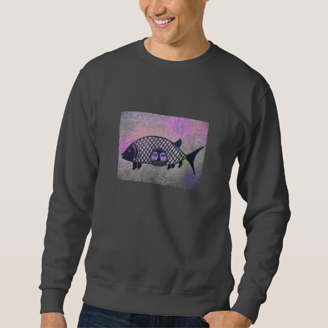 fish face sweatshirt (Front)