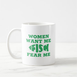 Fish fear me coffee mug