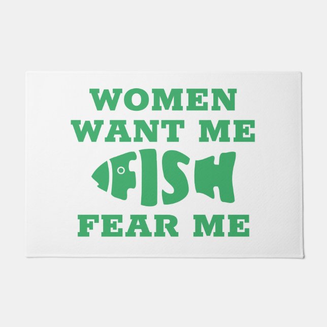 Fish fear me doormat (Front)