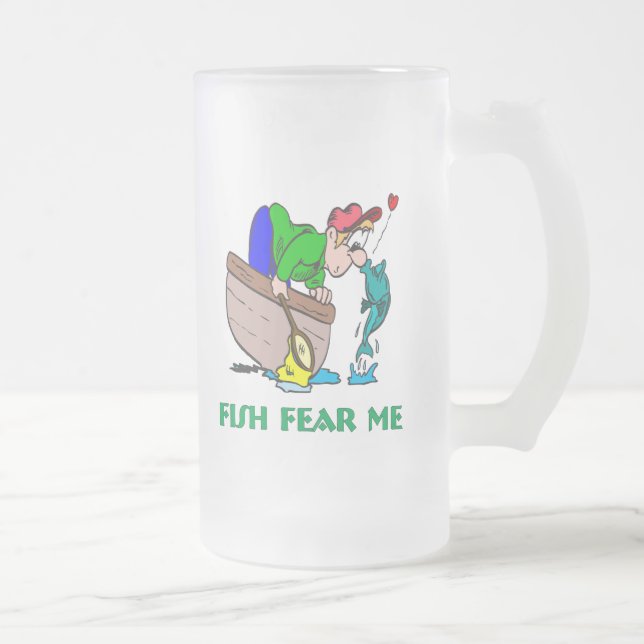 Fish Fear Me Funny Fishing Mug (Right)