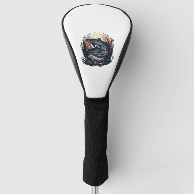 Fish Fish Carp Angler Fish Fishing Golf Head Cover (Front)