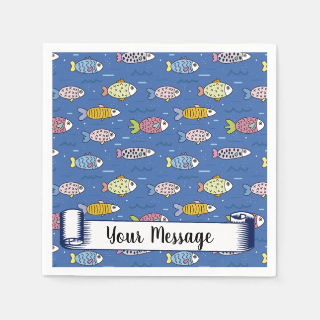 Fish, fish, fish! napkin (Front)