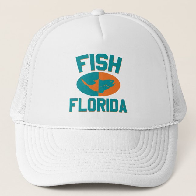 Fish Florida Colours Trucker Hat (Front)