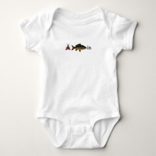 Fish Fly Fishin Fun Boy or Girl Baby Bodysuit