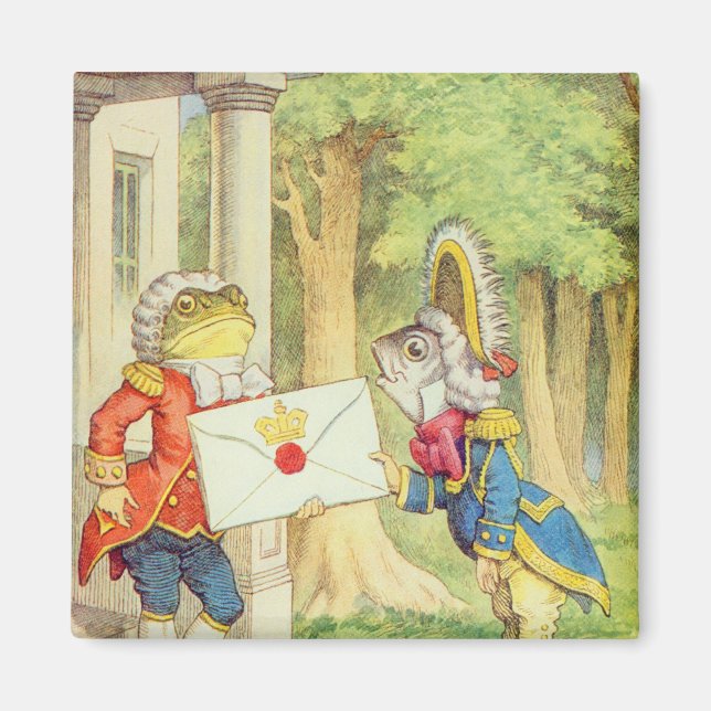 Fish-Footman Delivering an Invitation to a Magnet (Front)