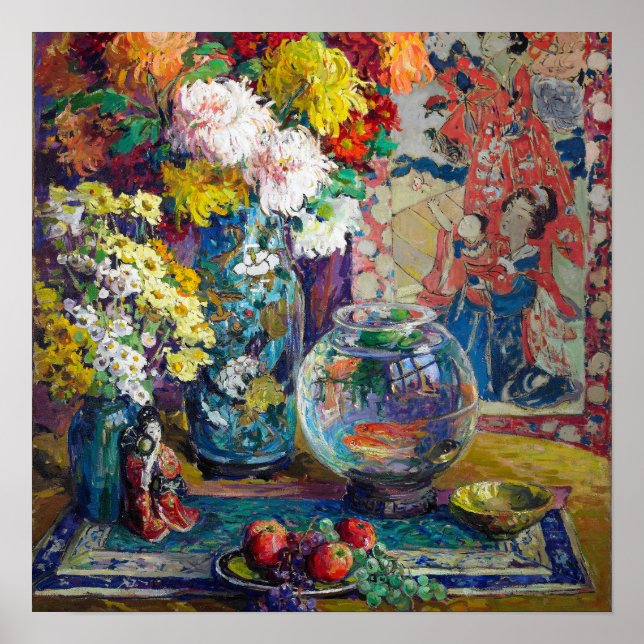 Fish, Fruits, and Flowers | Kathryn E. Cherry Poster (Front)