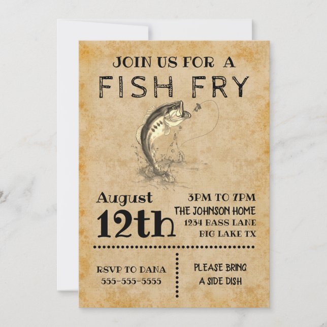 Fish Fry Invitation (Front)