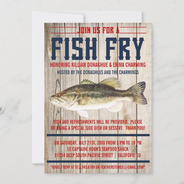 Fish Fry Party Invitations (Front)