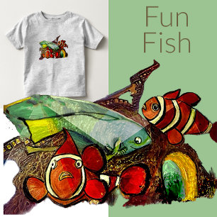 Fish Fun Acrylic MultiCreative Toddler T-Shirt