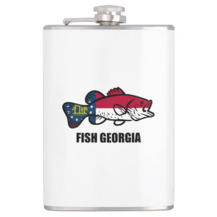 Fish Georgia Hip Flask