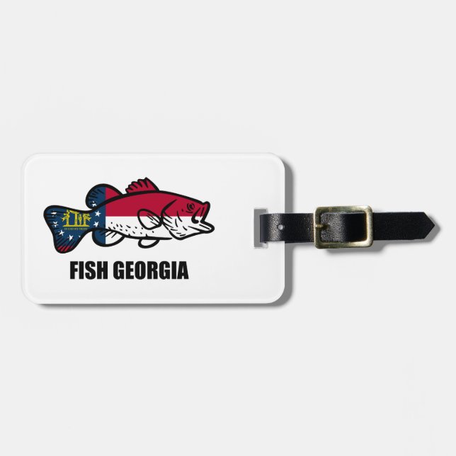 Fish Georgia Luggage Tag (Front Horizontal)