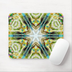 Fish glow sandy texture kaleidoscope aged green of mouse mat