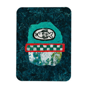 Fish Goes To Market Refrigerator Magnet