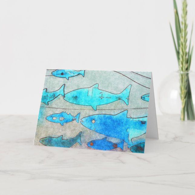 Fish Greeting Card (Front)