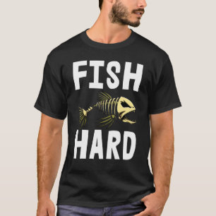 Fish Hard Tee Skeleton Fish Bone Tees Sharp Teeth