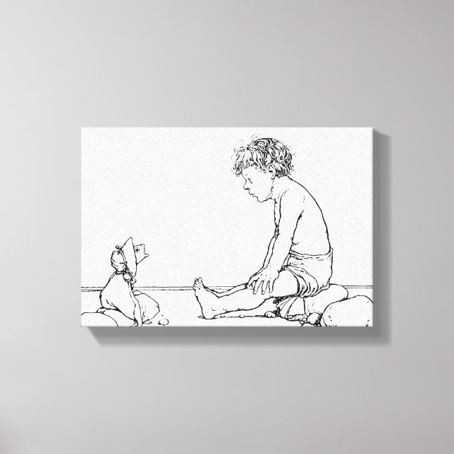 Fish Head Doll Canvas Print (Front)