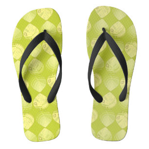 Fish Head Leaves New Kiwi Lemon Flip Flops