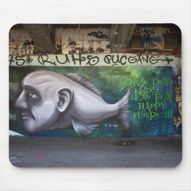 Fish Head Mouse Mat (Front)