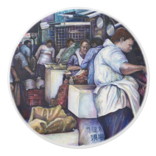 Fish Head Soup, Singapore Ceramic Knob