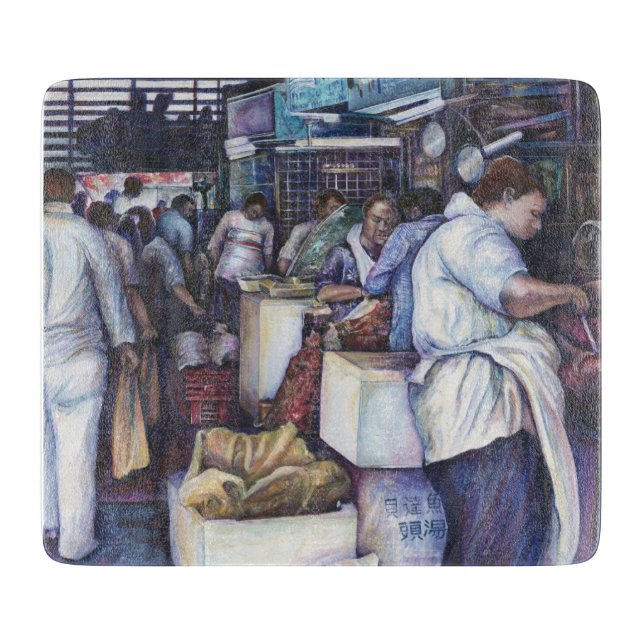 Fish Head Soup, Singapore Cutting Board (Front)