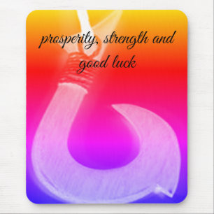 Fish hook talisman mouse mat