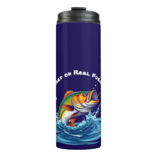 Fish-Hooked on Reel Fuel-Funny Thermal Tumbler