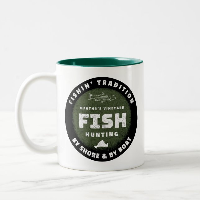 Fish Hunting Martha's Vineyard Mug (Left)