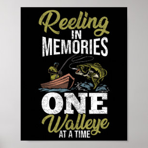 Fish Hunting Sauger Angler Walleye Fisherman Walle Poster