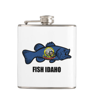 Fish Idaho Hip Flask