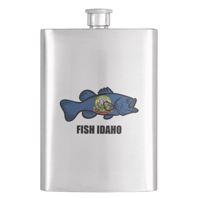Fish Idaho Hip Flask (Front)