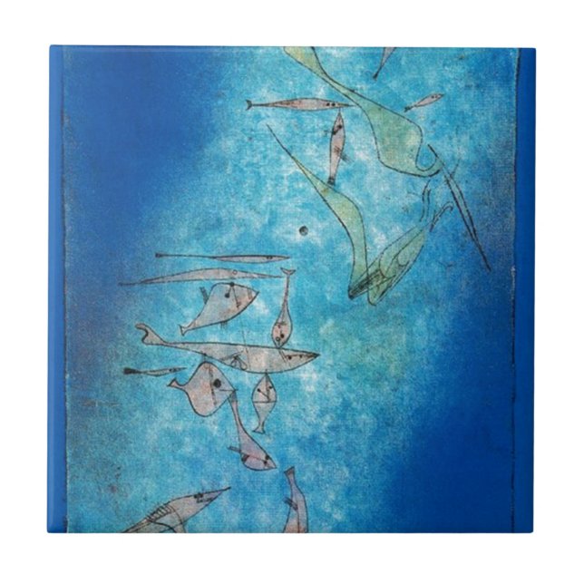 Fish Image - Paul Klee Tile (Front)