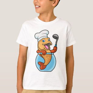 Fish in Glass as Cook with Soup spoon T-Shirt
