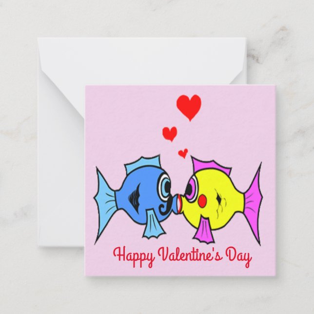 Fish In Love | Valentine's Day Card (Front)