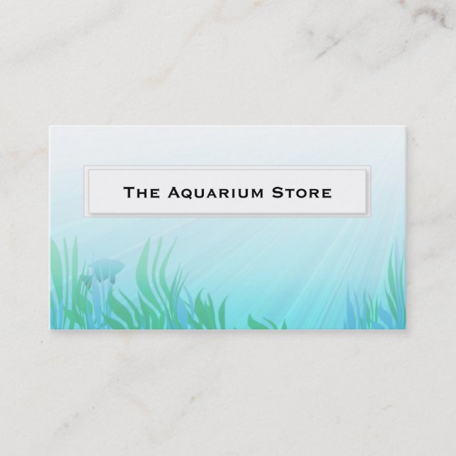 Fish in reeds aquarium Business Cards (Front)