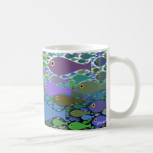 fish in the sea coffee mug