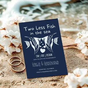 Fish in the Sea Nautical Save the Date Card