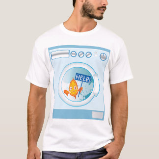 fish in washing machine t-shirt