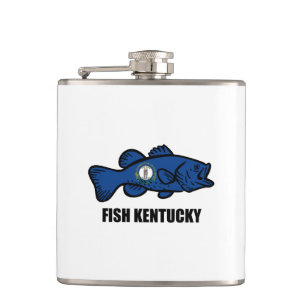 Fish Kentucky Hip Flask