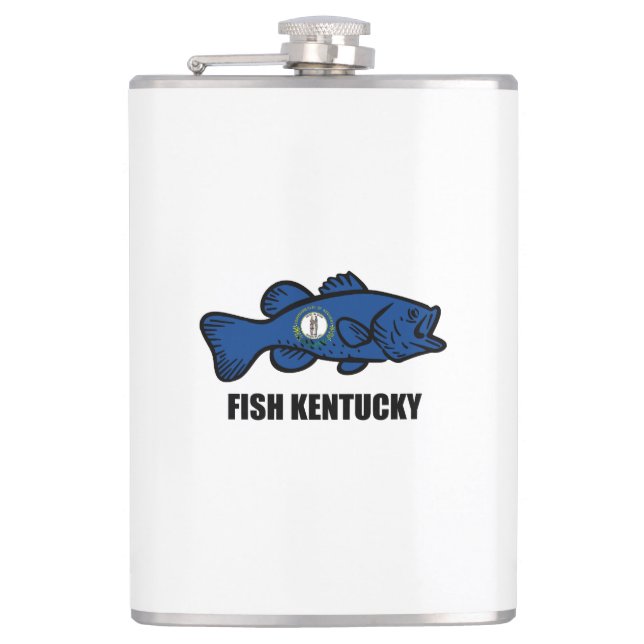 Fish Kentucky Hip Flask (Front)