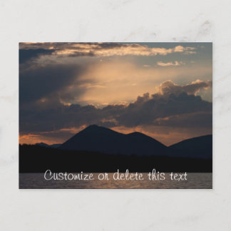 Fish Lake Sunset; Customisable Postcard