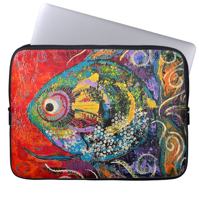 Fish Lap Top Bag (Front)