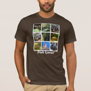 Fish Lover Grid T-Shirt